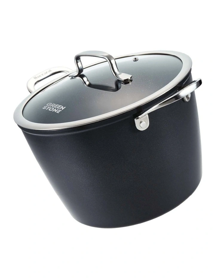Baccarat GREEN STONE Stockpot With Lid 26cm in Black image 1