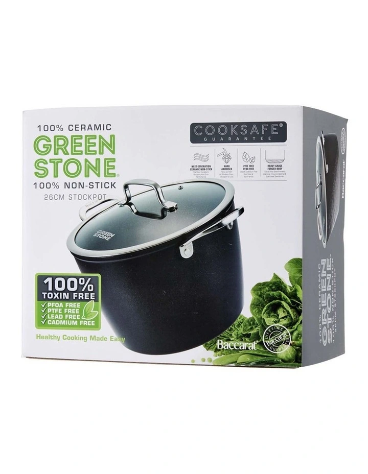 Baccarat GREEN STONE Stockpot With Lid 26cm in Black image 3