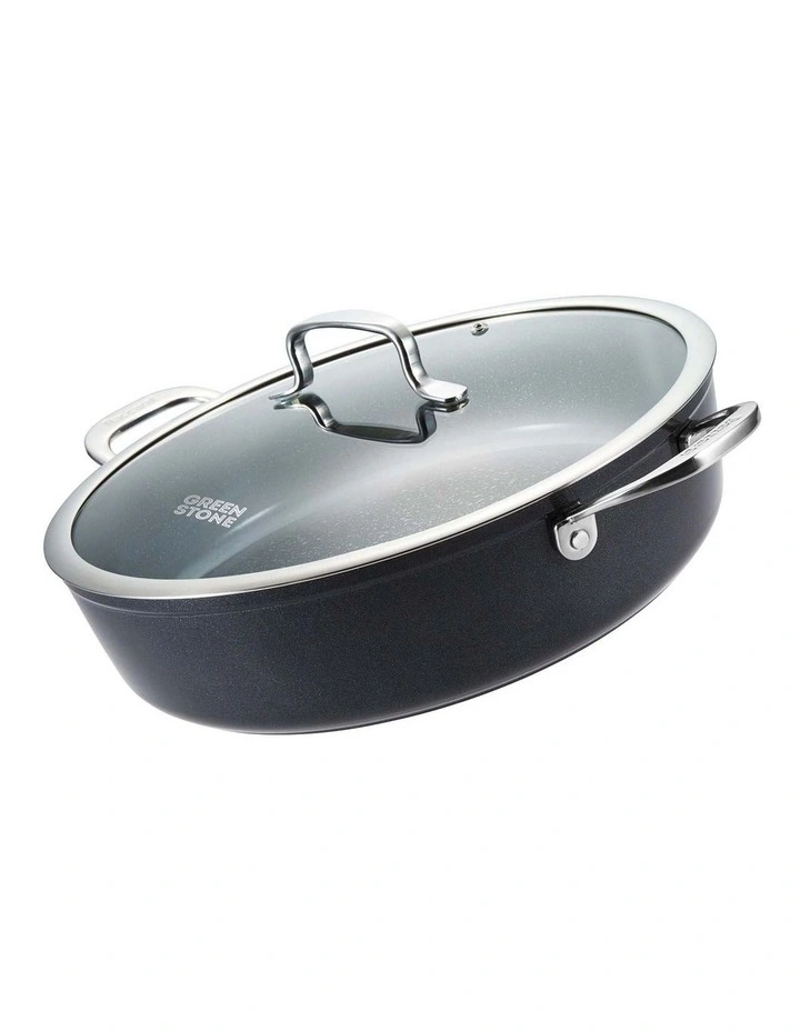 Baccarat GREEN STONE Ultimate Pan 32cm in Black image 1