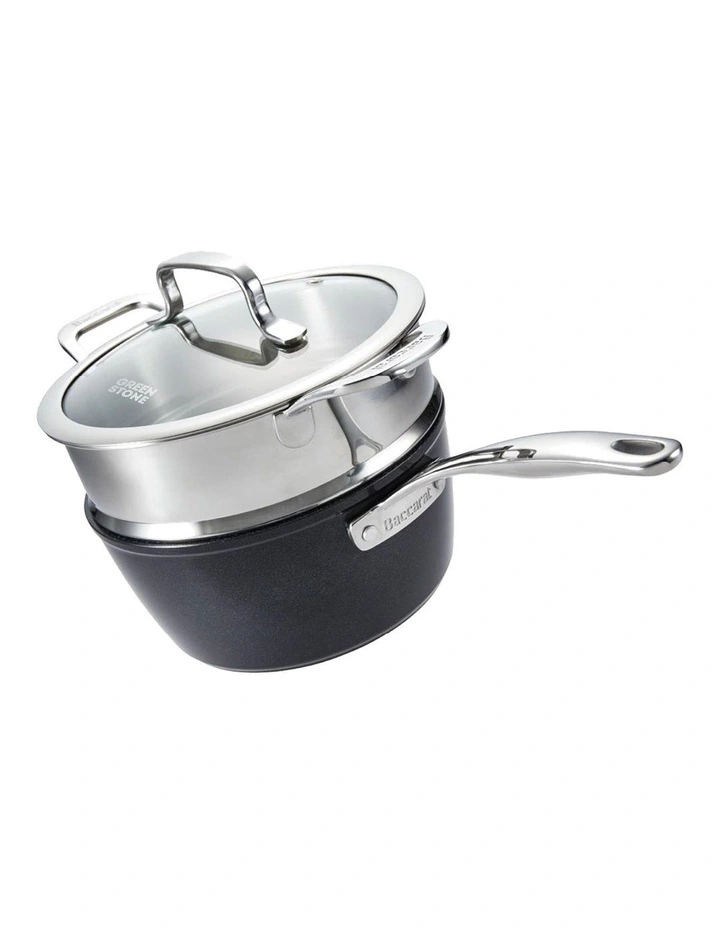 Baccarat Stone Saucepan and Steamer Set 20cm in Multi image 1