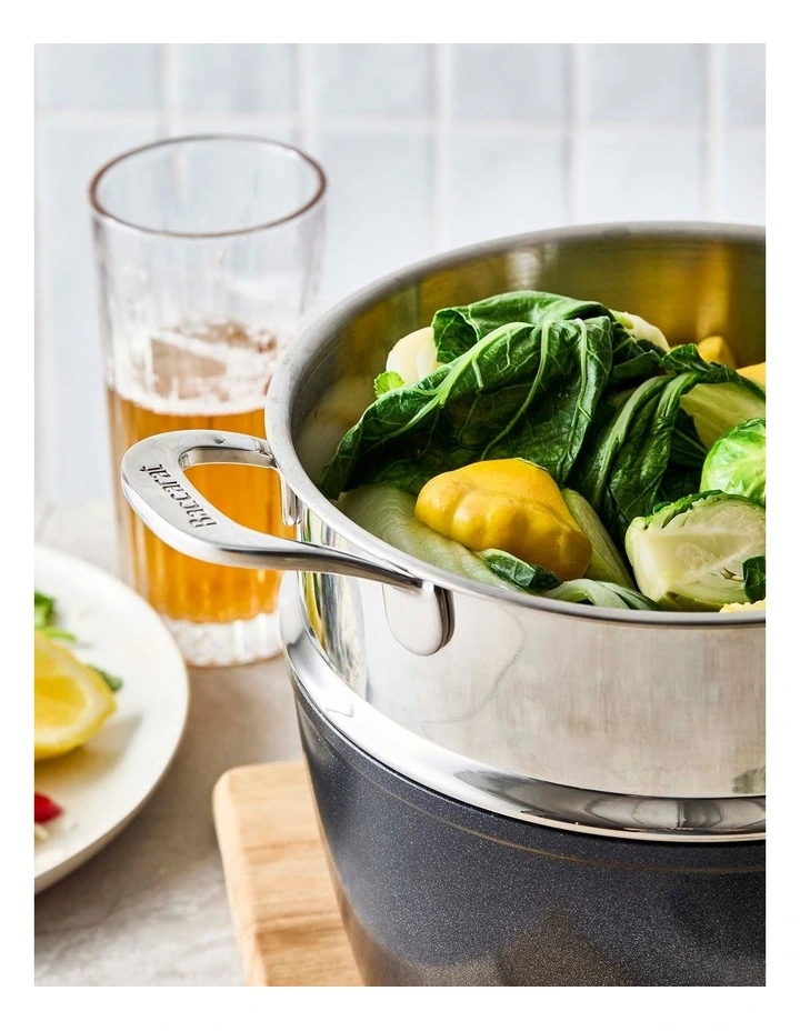 Baccarat GREEN STONE Saucepan and Steamer Set 20cm in Multi image 5