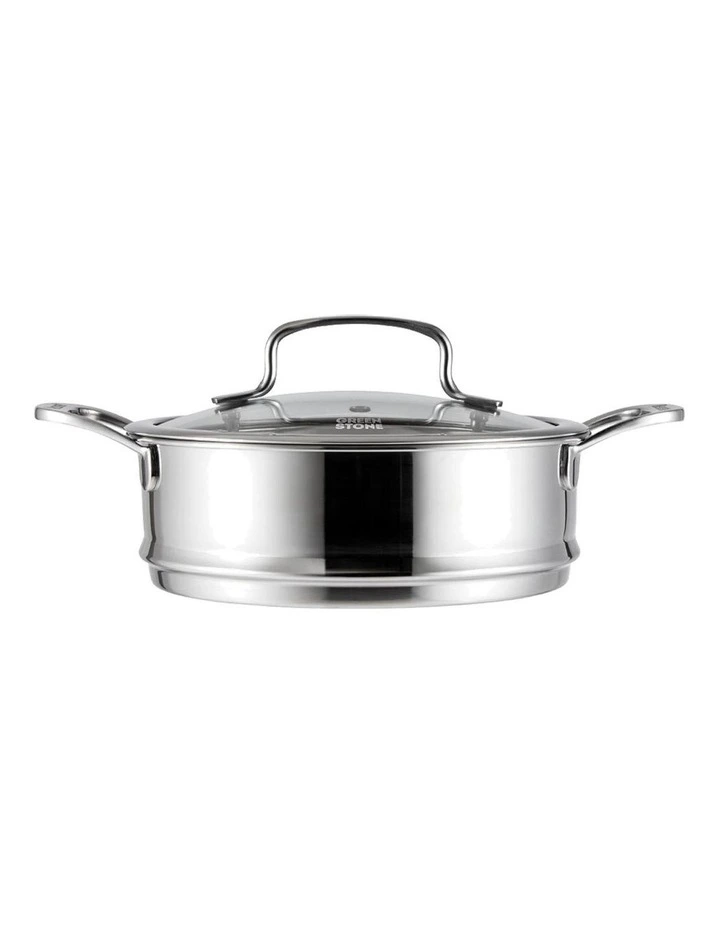 Baccarat Stone Saucepan and Steamer Set 20cm in Multi image 5