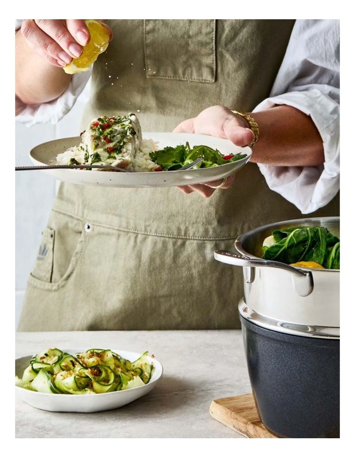 Baccarat Stone Saucepan and Steamer Set 20cm in Multi image 6