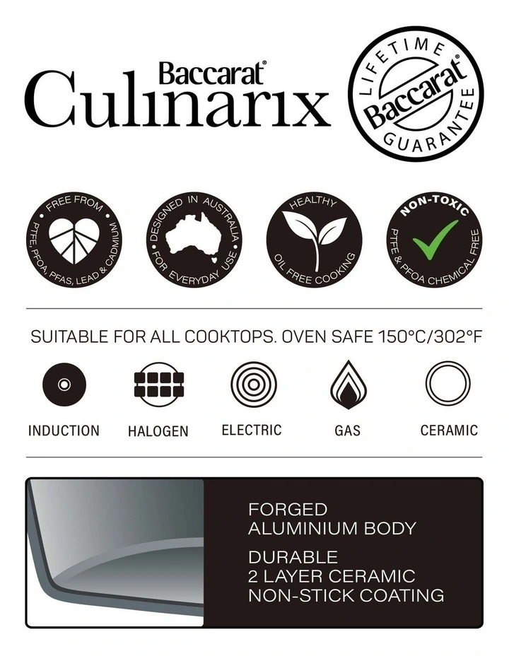 Baccarat Culinarix Frypan 26cm in Black image 7