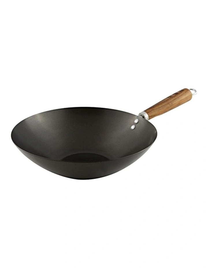 Soffritto Carbon Steel Wok 30cm in Grey image 1