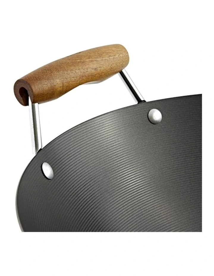 Soffritto Carbon Steel Wok 35cm in Grey image 3
