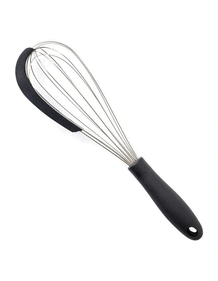 Easy Grips Whisk with Silicone Scraper in Black image 1