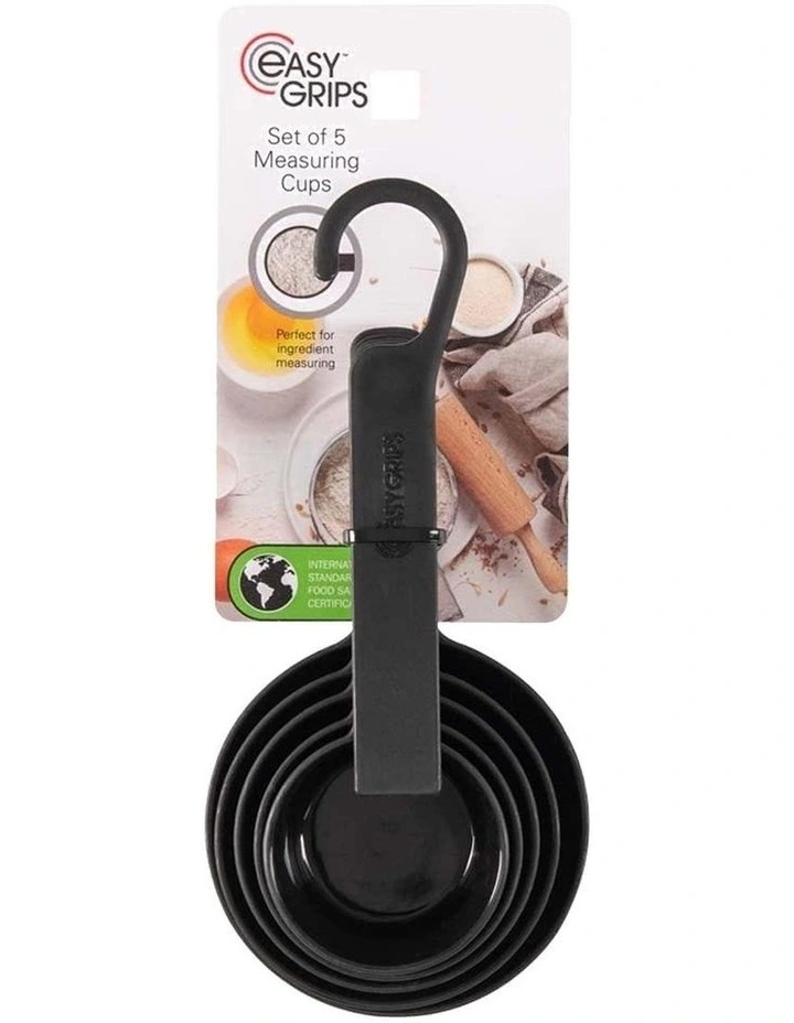 Easy Grips 5 Piece Measuring Cup Set in Black image 1