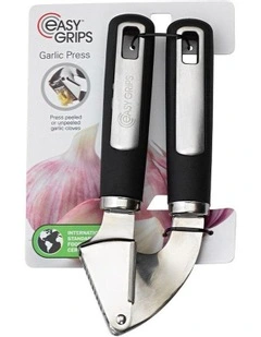 Easy Grips Pro Garlic Press in Black