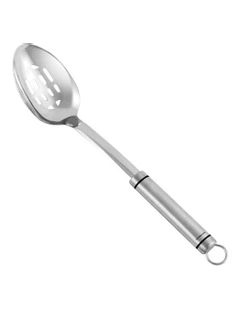 Soffritto A-Series Slotted Spoon in Silver