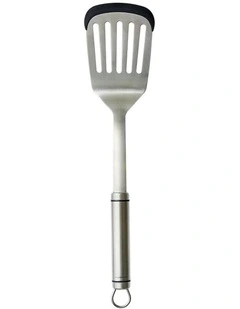 Soffritto A-Series Spatula with Silicone Rim in Silver