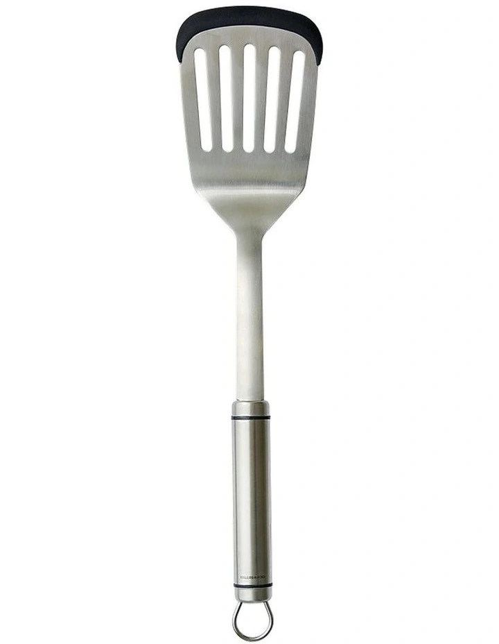 Soffritto A-Series Spatula with Silicone Rim in Silver image 1