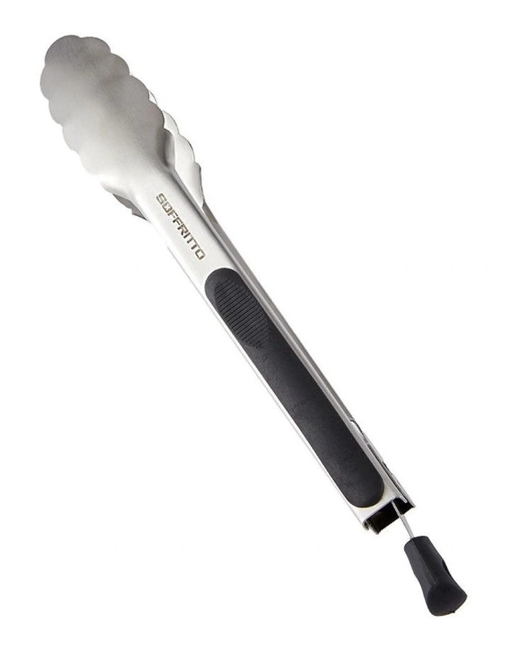 Soffritto A-Series Locking Tongs in Silver image 1