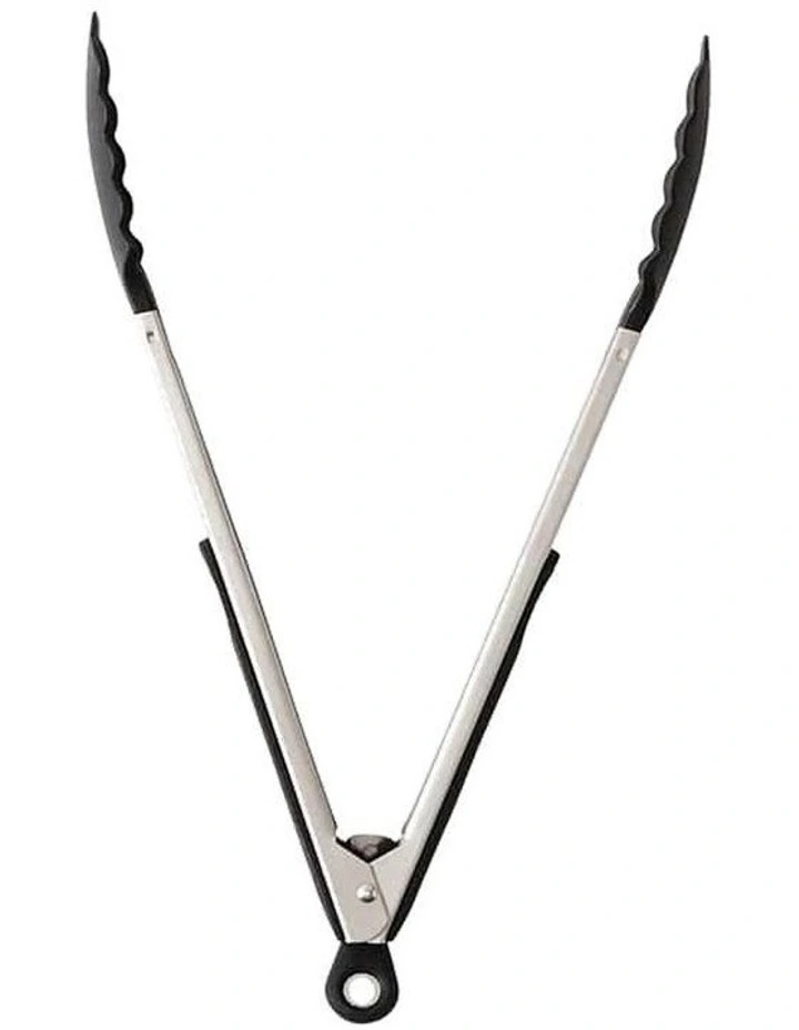 Soffritto A-Series Non-Stick Lock Tongs 12 Inch in Silver image 2