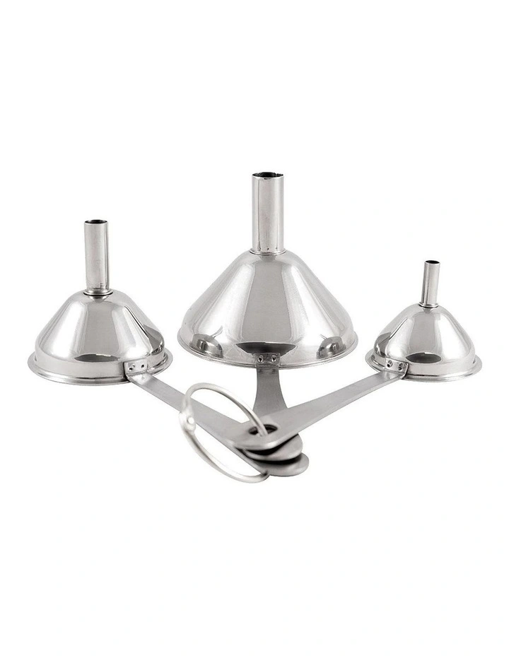 Soffritto A-Series Stainless Steel Funnel Set 3 in Silver image 1