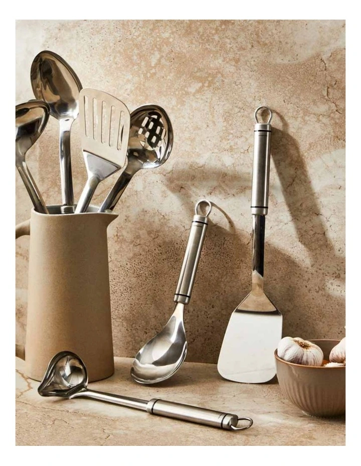 Soffritto A-Series Stainless Steel Rice Spoon in Silver image 2