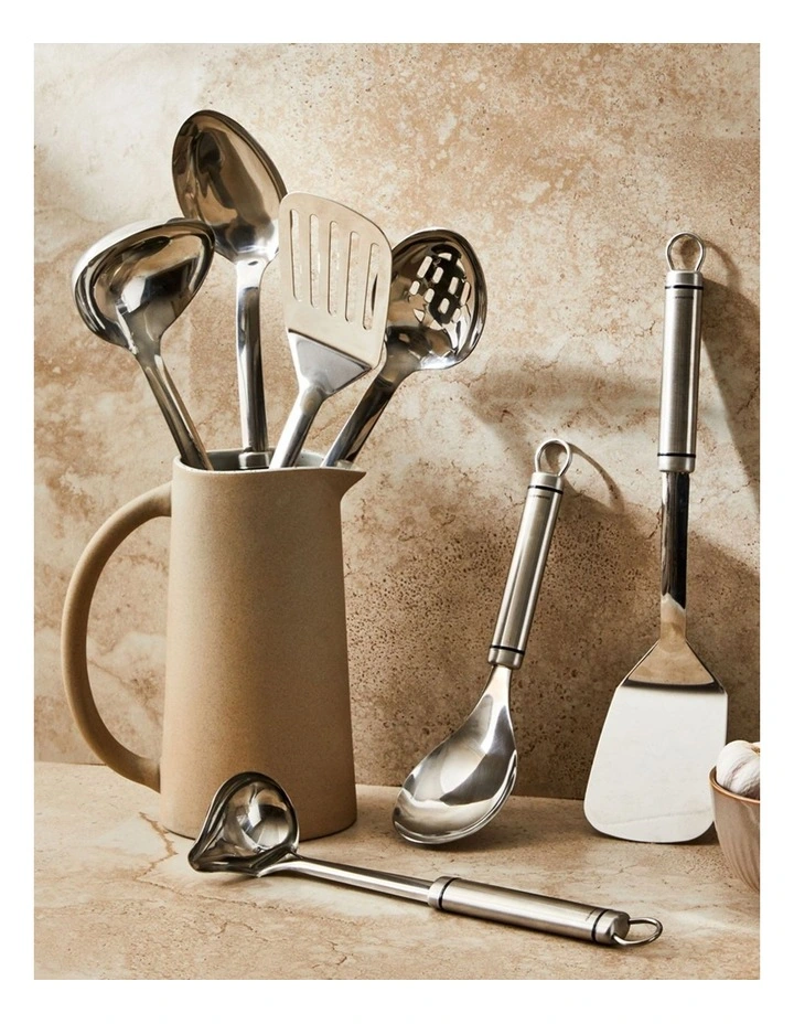 Soffritto A-Series Stainless Steel Rice Spoon in Silver image 3