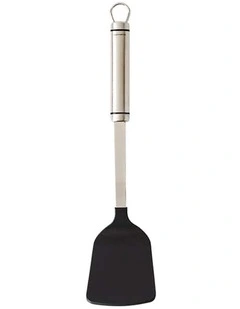 Soffritto A-Series Non-Stick Solid Turner in Silver