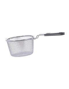 Soffritto A-Series Round Deep Fry Basket 18cm in Silver