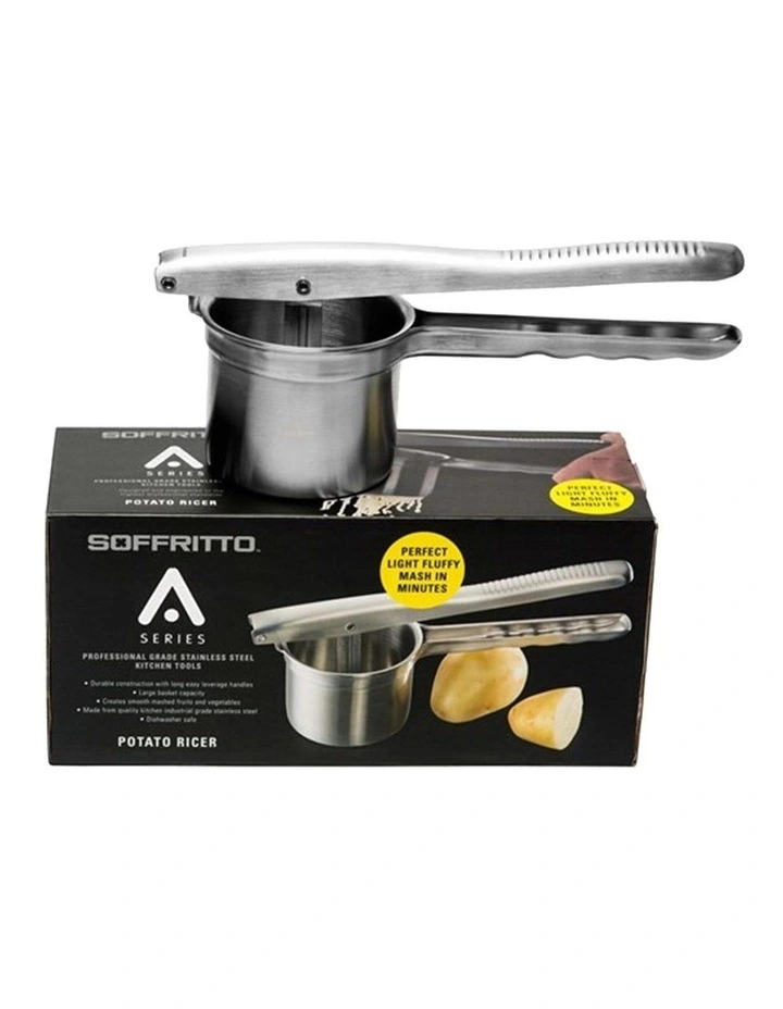 Soffritto A-Series Stainless Potato Ricer in Silver image 3