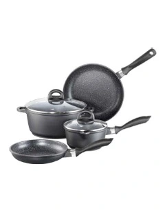 Baccarat Stone Cookware Set 4 Piece in Grey