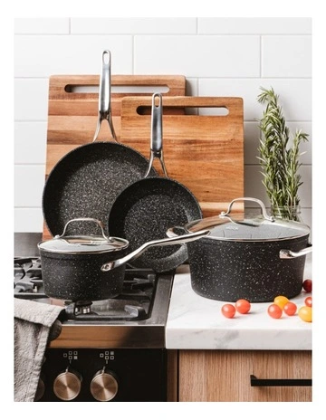 Baccarat Rock Cookware Set 4 Pieces in Black