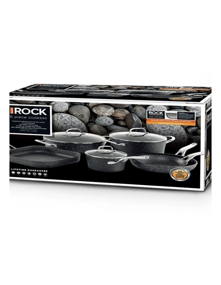 Baccarat Rock Cookware Set 6 Piece in Grey image 6