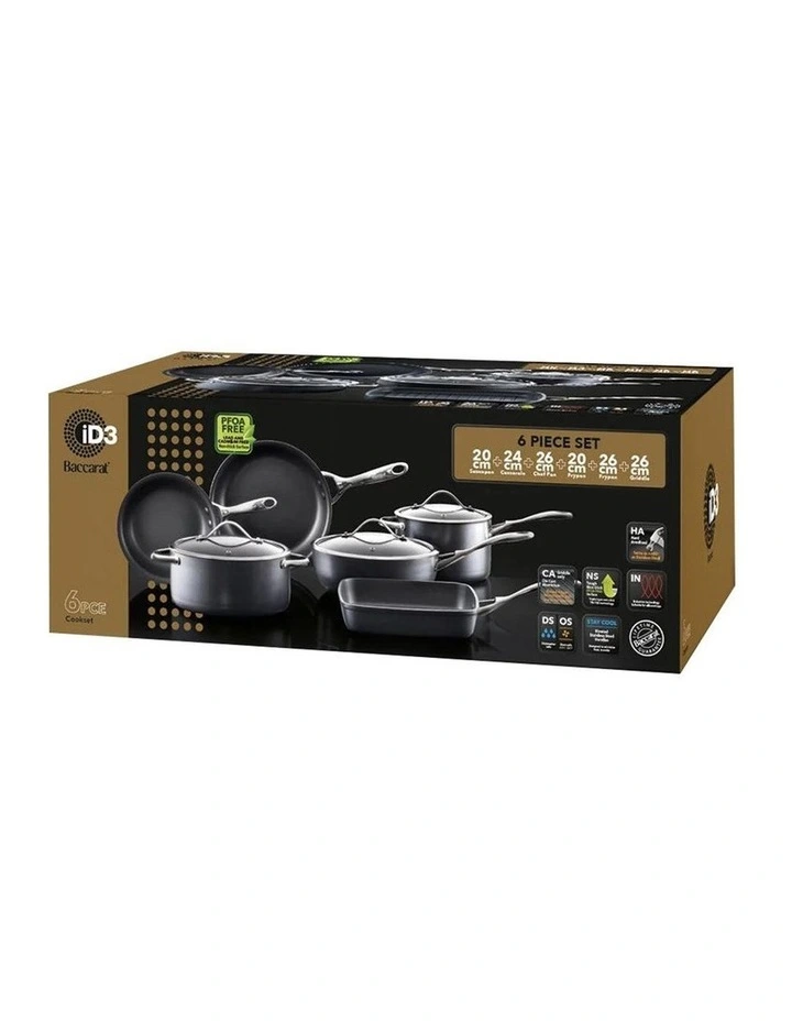 Baccarat iD3 Cookware Set 6 Pieces in Black image 3