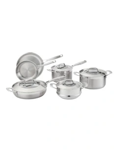 Baccarat iD3 Stainless Steel Cookware Set 6 Pieces in Silver