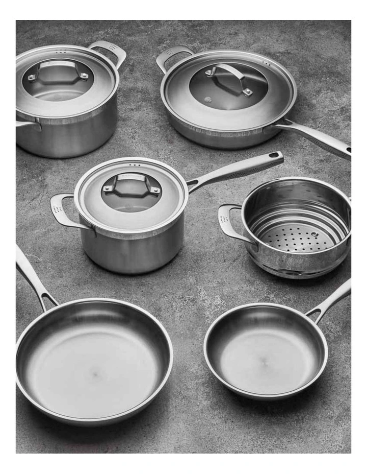Baccarat iD3 Stainless Steel Cookware Set 6 Piece in Silver image 1
