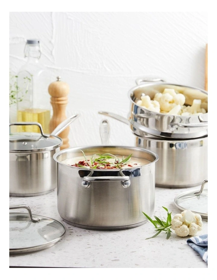 Baccarat iconiX Stainless Steel Cookware Set 4 Piece in Silver image 2