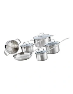 Baccarat iconiX Stainless Steel Cookware Set 6 Piece in Silver