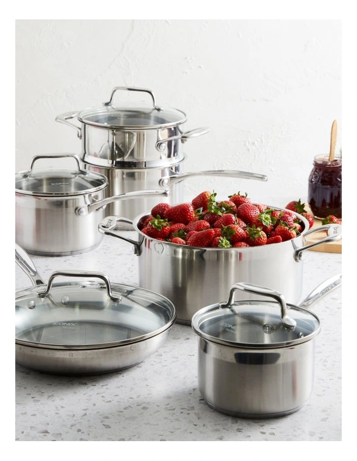Baccarat iconiX Stainless Steel Cookware Set 6 Piece in Silver image 3