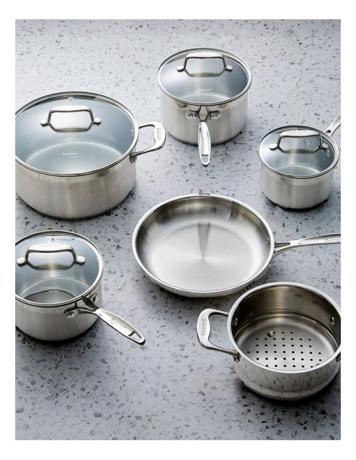 Baccarat iconiX Stainless Steel Cookware Set 6 Pieces in Silver image 6