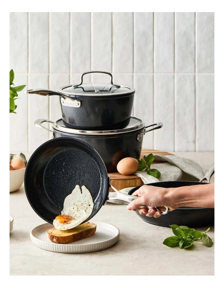 Baccarat Green Stone Cookware Set 4 Piece in Black image 6
