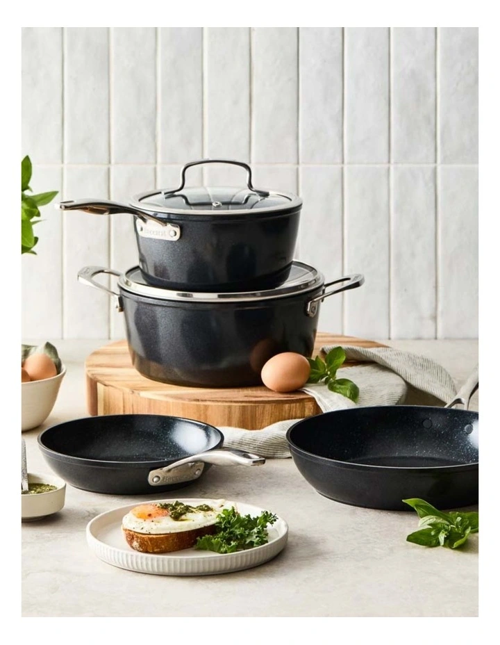Baccarat Green Stone Cookware Set 4 Piece in Black image 7