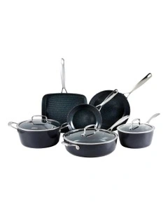 Baccarat GREEN STONE Cookware Set 6 Pieces in Black