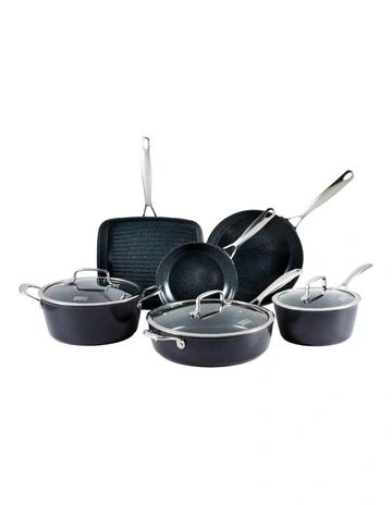Baccarat GREEN STONE Cookware Set 6 Pieces in Black