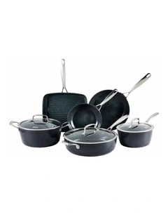 Baccarat GREEN STONE Cookware Set 6 Pieces in Black