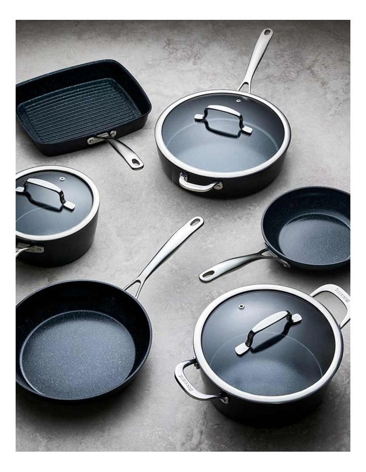 Baccarat Green Stone Cookware Set 6 Piece in Black image 1