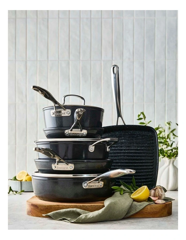 Baccarat GREEN STONE Cookware Set 6 Pieces in Black image 2
