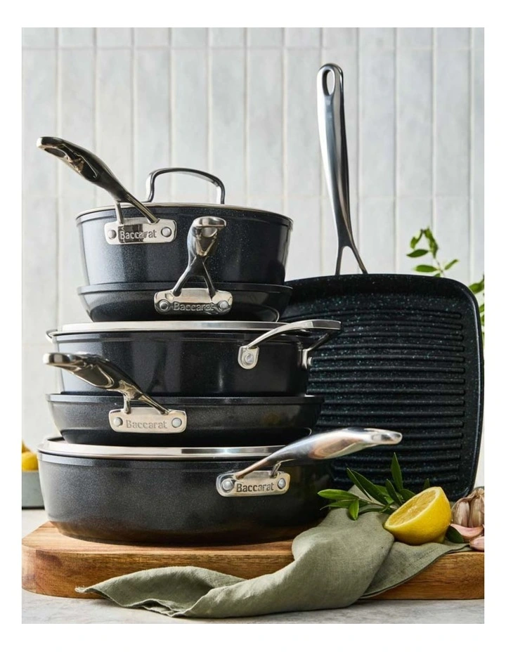 Baccarat GREEN STONE Cookware Set 6 Pieces in Black image 3