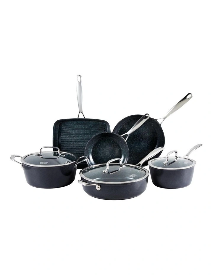 Baccarat Green Stone Cookware Set 6 Piece in Black image 3
