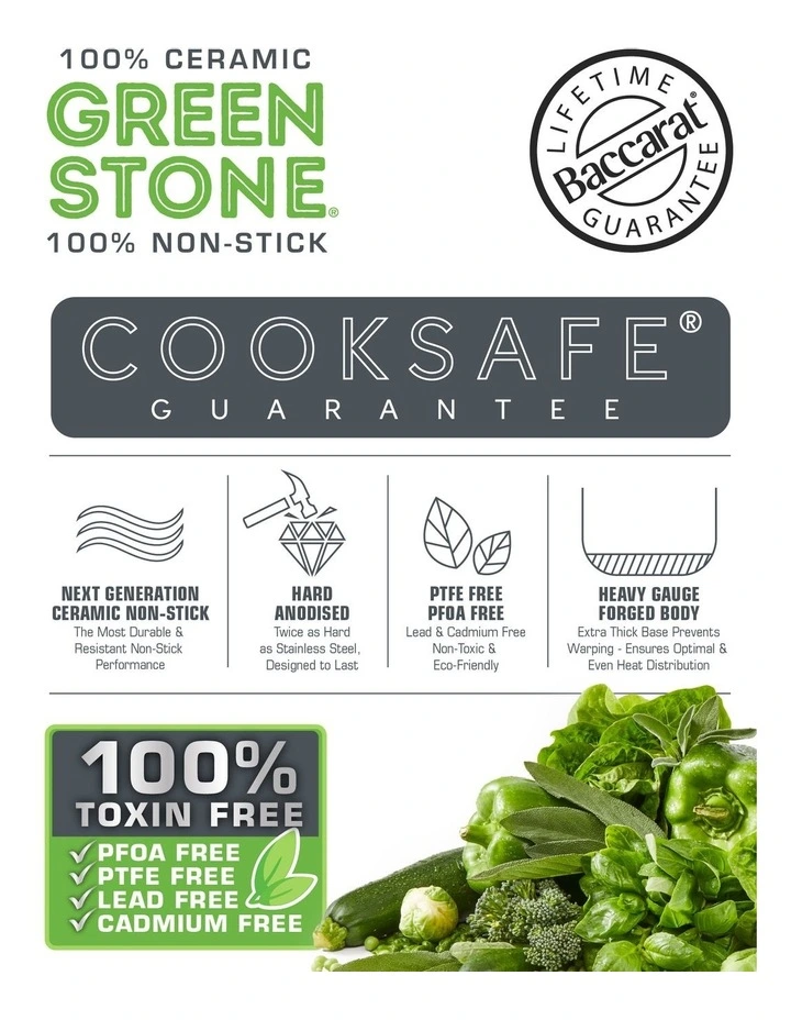 Baccarat GREEN STONE Cookware Set 6 Pieces in Black image 7