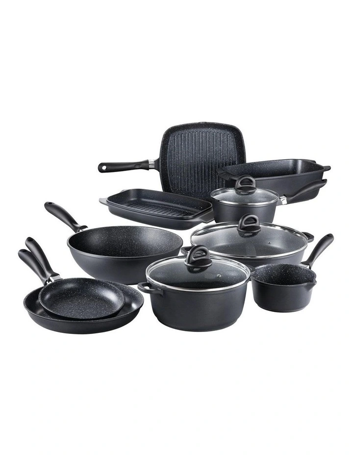 Baccarat STONE 10 Piece Cookware Set with Wok in Grey image 1