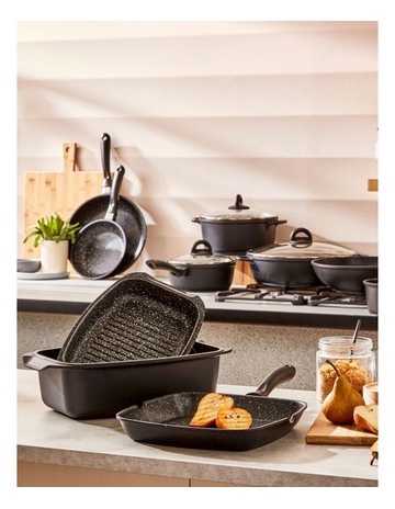 Baccarat STONE 10 Pieces Cookware Set with Wok in Grey