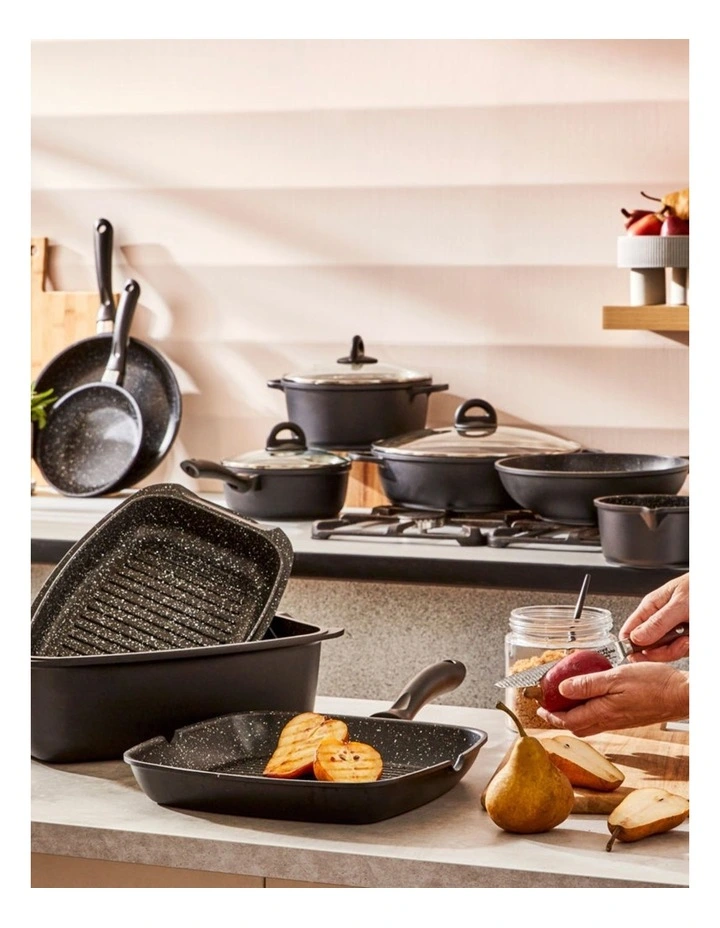 Baccarat STONE 10 Piece Cookware Set with Wok in Grey image 7