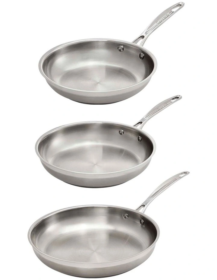 Baccarat iconiX Frypan Tri Pack 20cm, 24cm & 28cm in Silver image 1