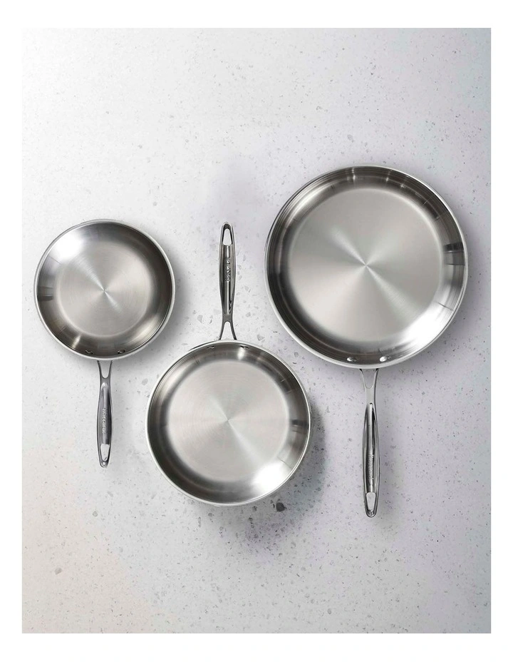 Baccarat iconiX Frypan Tri Pack 20cm, 24cm & 28cm in Silver image 4