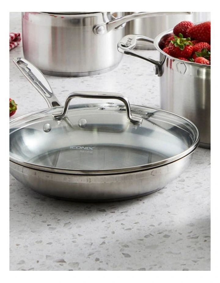 Baccarat iconiX Frypan Tri Pack 20cm, 24cm & 28cm in Silver image 4